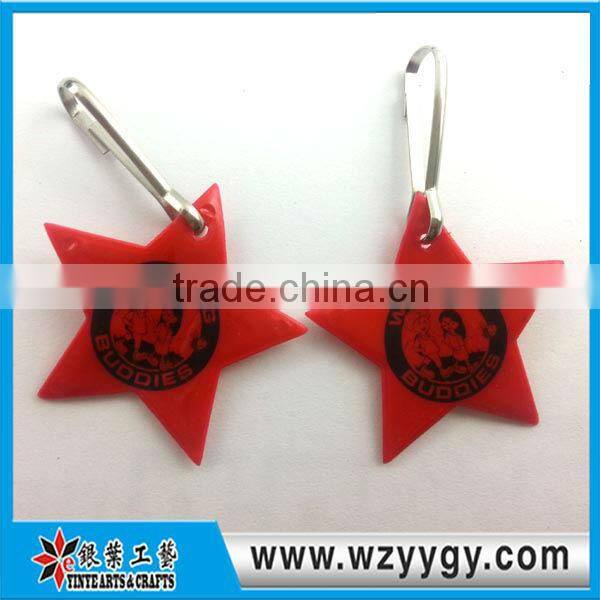 customized Reflective keychain light pvc phone charms