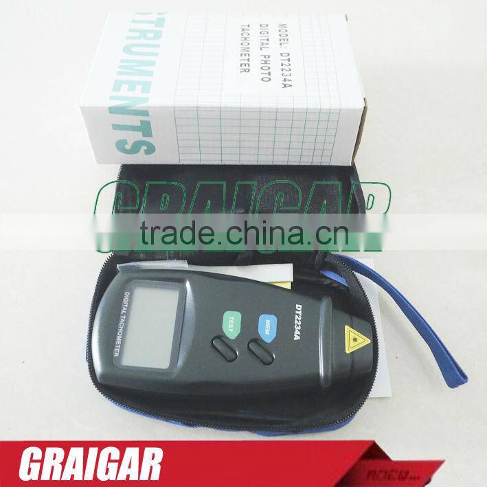 Photoelectric digital tachometer DT2234A non-contact laser RPM meter