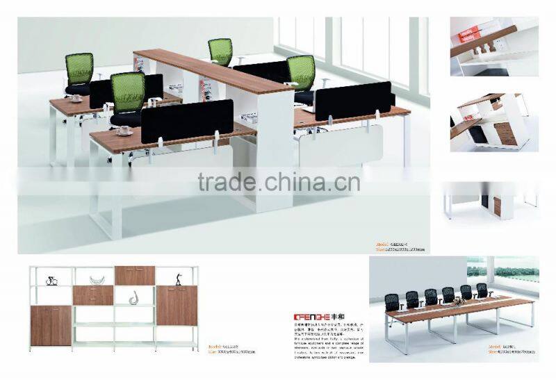 Wood panel style office furniture computer desk