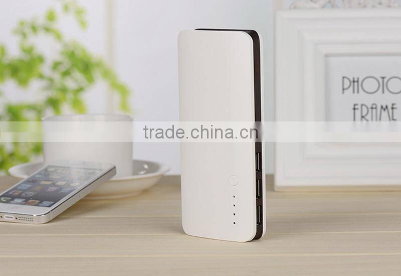 OEM hot sale manufacturer Three Socket port 15000mah high quality power bank in china market of electronic