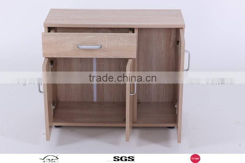 2016 modern Perfect and good quality wooden drawer storage cabinet with 2doors