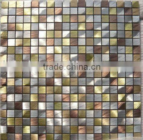 Gold metal mosaic tile