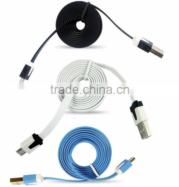 OD 2.6 1M data line PVC Casing usb for iphone 6s usb cable