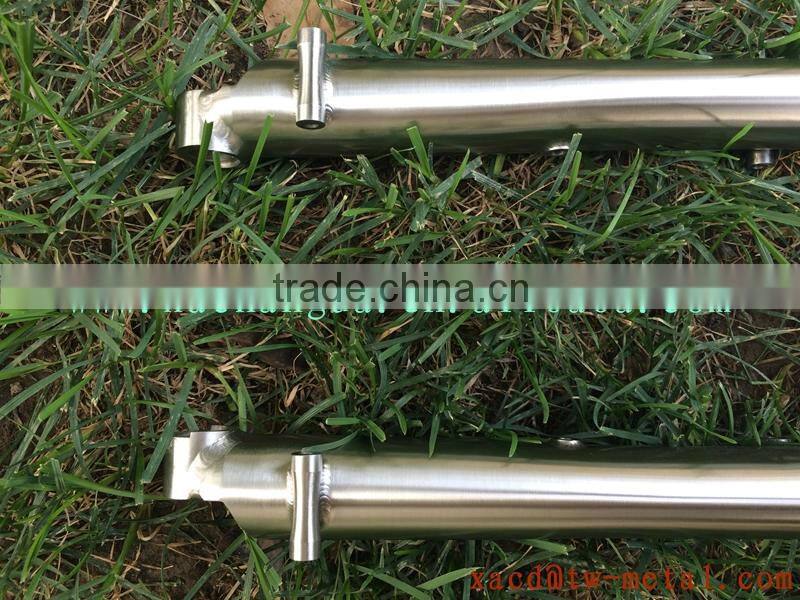 xacd made titanium MTB bike fork with handing brush finished use on mountain bike titanium bicycle fork custom bike front fork
