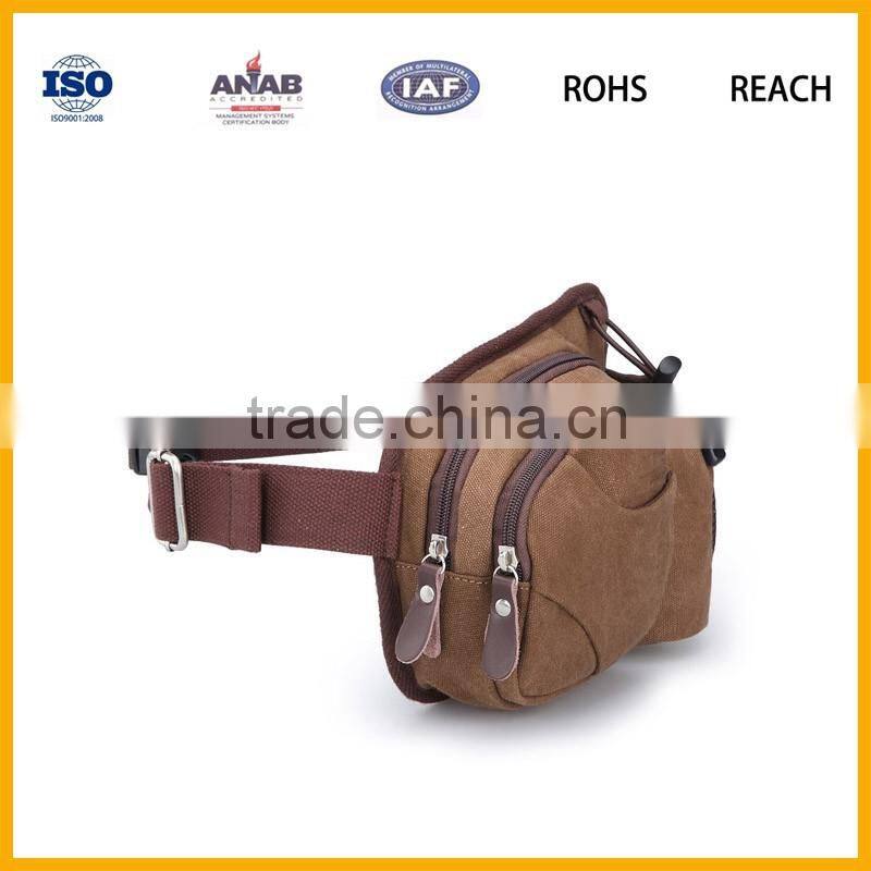 Men Nylon Waist Fanny Pack Watter Bottle Tactical Military Hiking Assault Bag