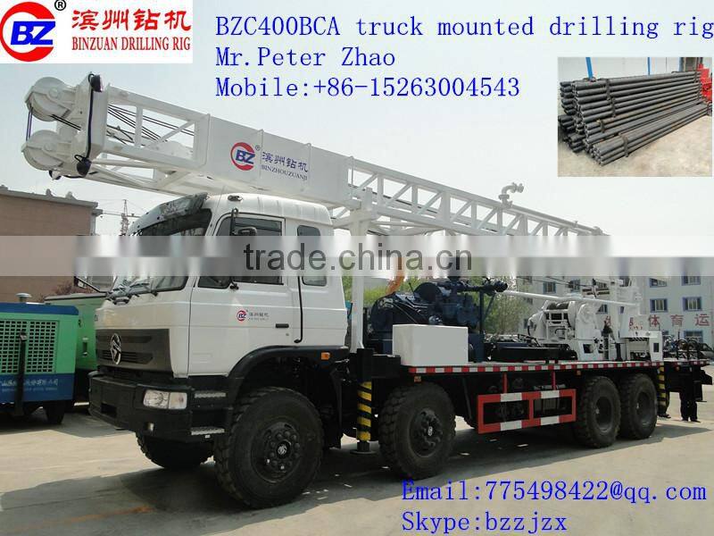 High adoption!! BZC400BCA truck mounted water well drilling rig