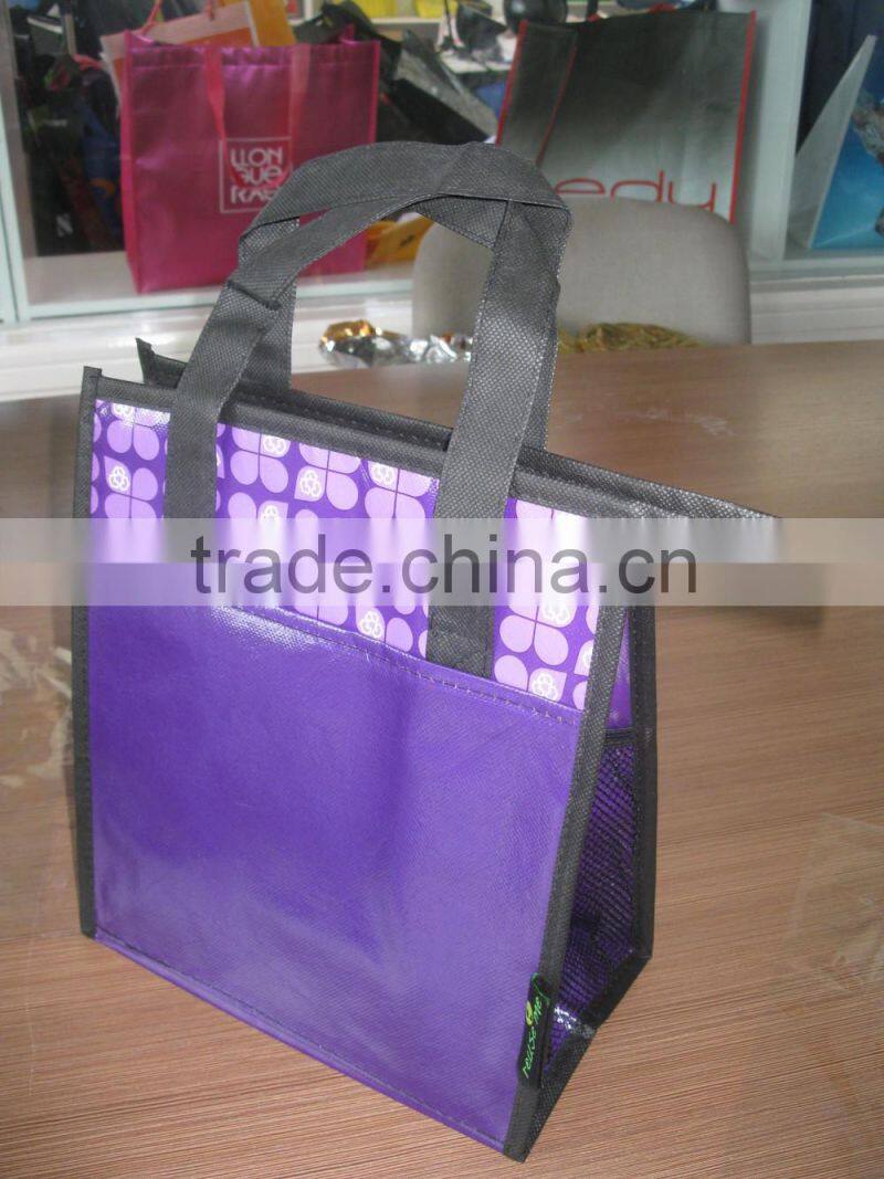 folding bag/folding shopping bag/folding cooler bag with stand