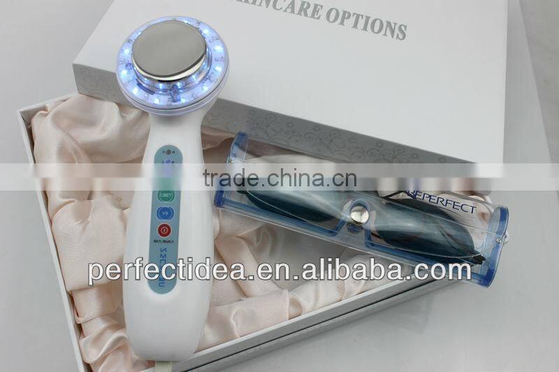 BP-009 portable 1mhz ultrasonic red light therapy for skin beauty device