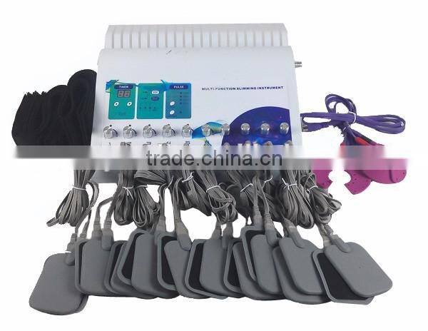 2 in 1 Far infrared heating pad ems russian wave current electric muscle stimulator body slimming machineVEM128