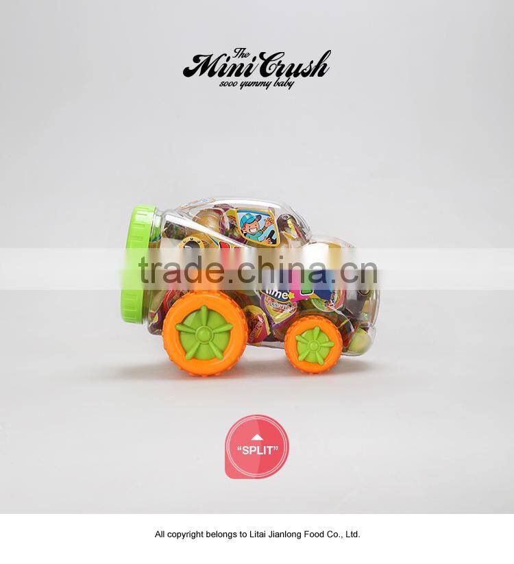 Puding & Jelly assorted fruit jelly in racing car