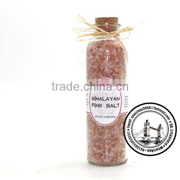 350ML Glass Spice Jar With Woodern Cork Beautiful Raffia Bowknot