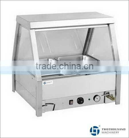 Bain Marie - Table Top, 4 X GN 1/2, Tilted Glass, S/S, CE, TT-WE1271A
