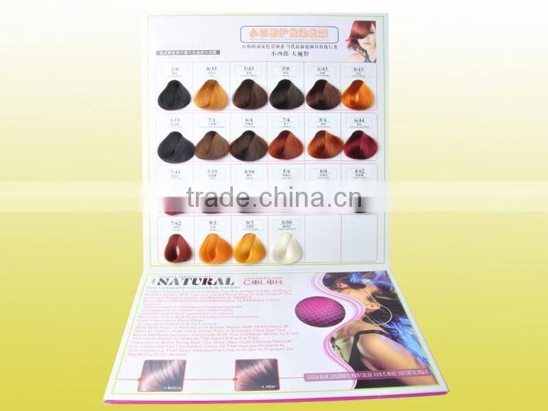 New Arrival hair color chart in hair dye