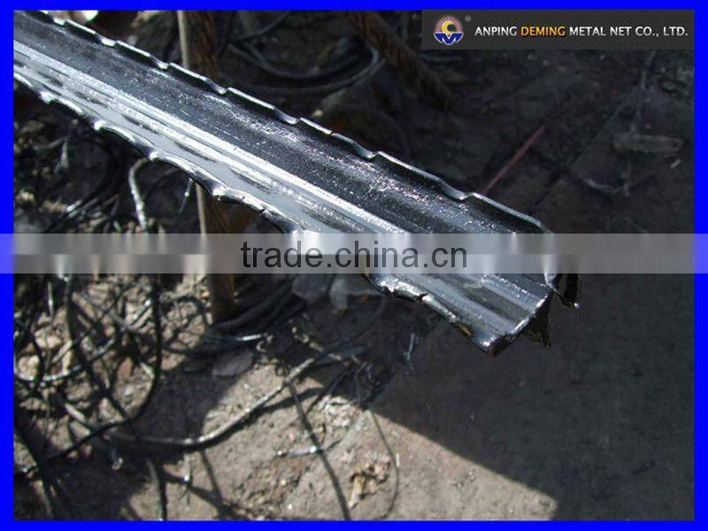 DM factory Hot-dipped Galvanized Y fence metal posts for farm