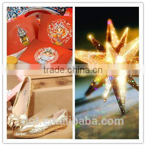 Super shining bulk red PET glitter for plastic