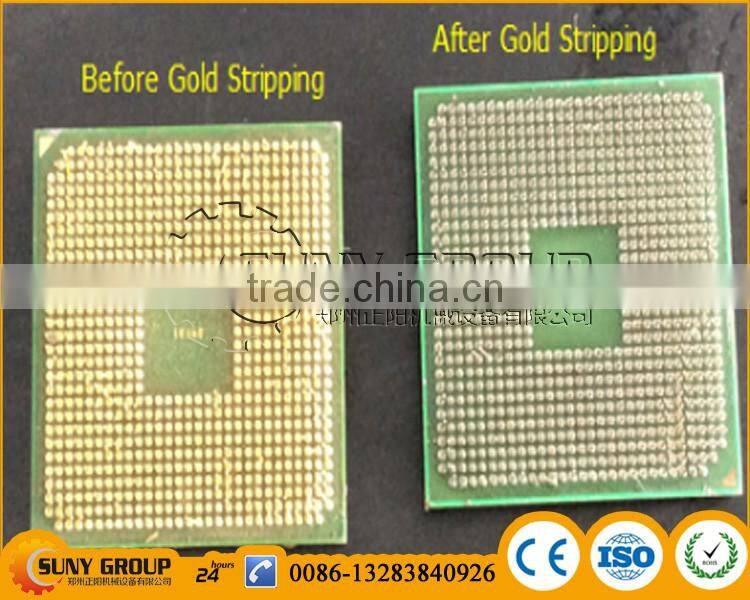 PCB boards CPU gold refining system e waste recycling machine