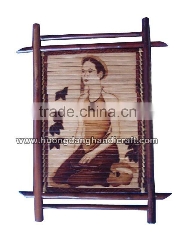 Durable bamboo painting made in Vietnam