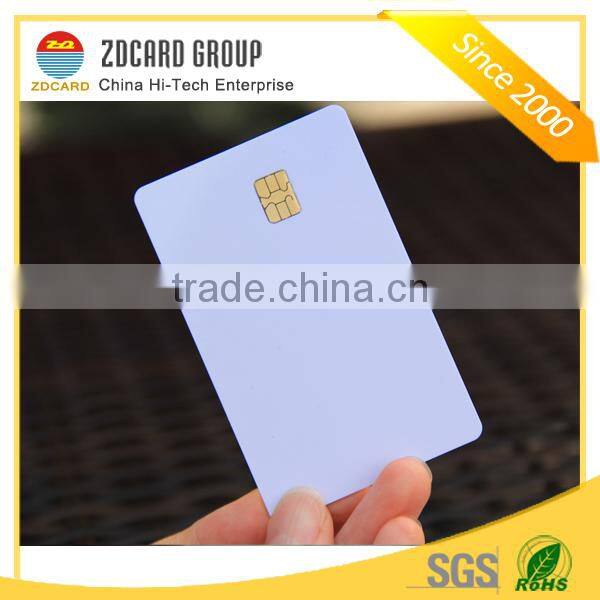 PVC CMYK printing custom use at24c64 chip contact card
