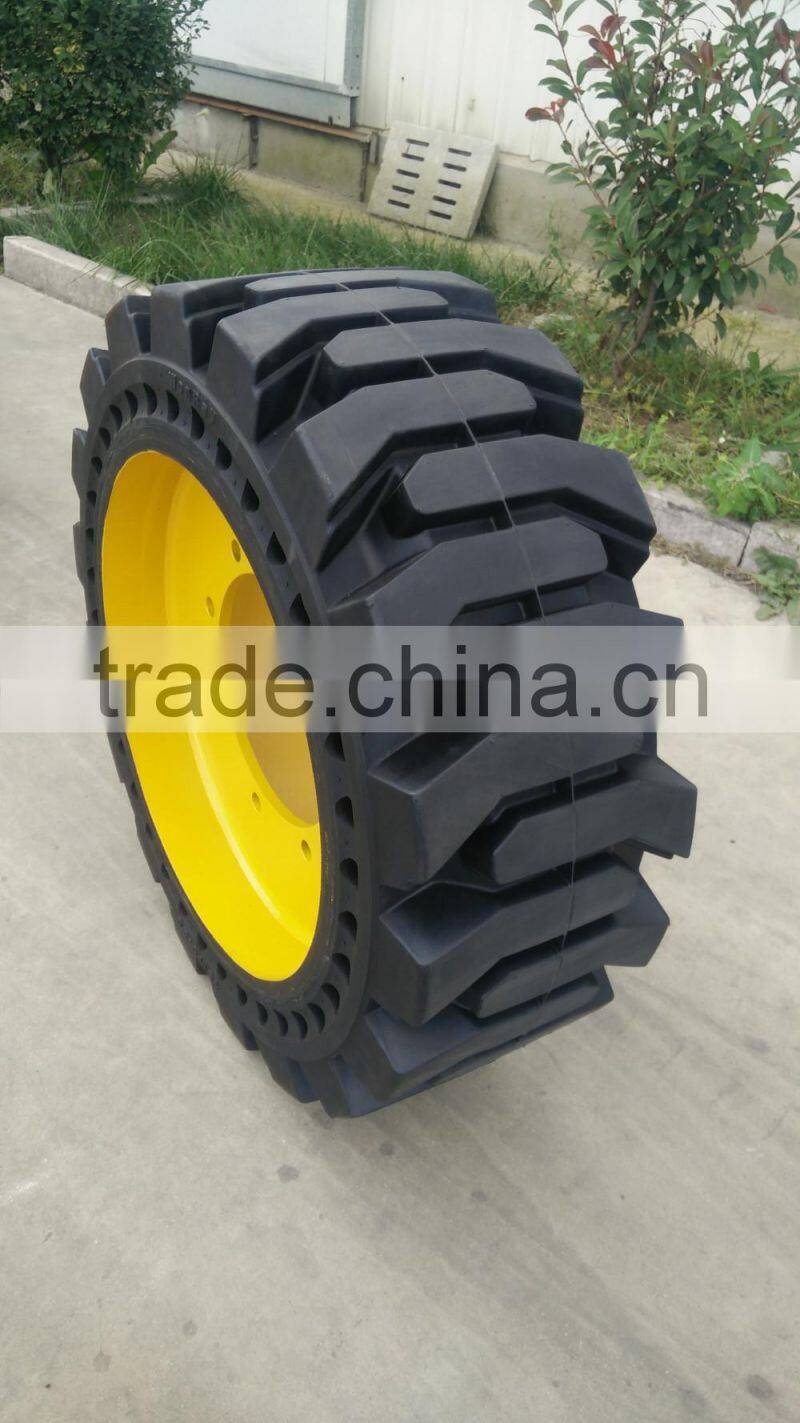 tire wheel assembly solid skid tire 10x16.5 10-16.5