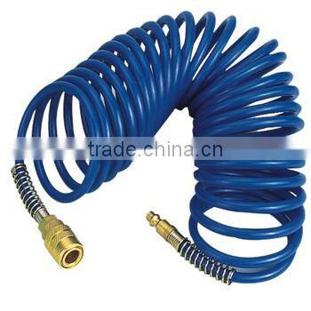 pu air hose with brass connectors,pu coil hose