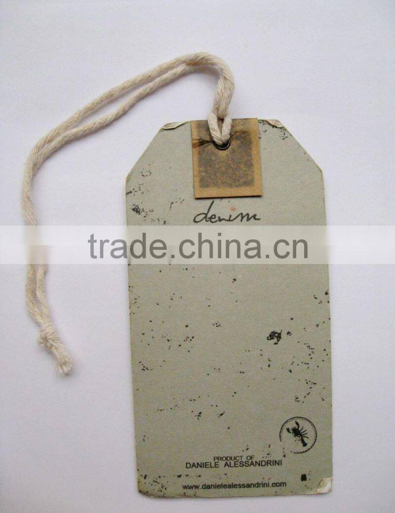 Custom printed paper tag