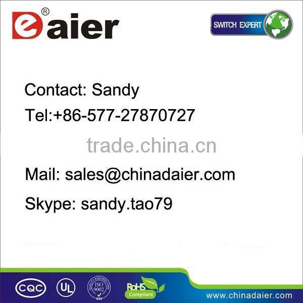 Daier High flat actuator 12v micro with led lamp push button