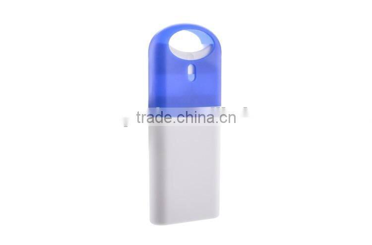 Portable bule and white color 20ml credit card sprayer bottle