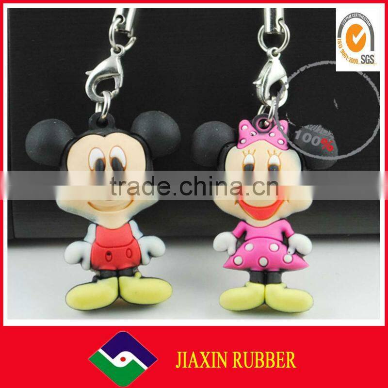 Promotional custom fashion silicone hang mobile phone strap