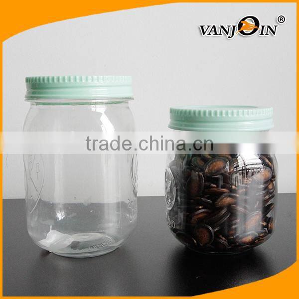 Food Grade Empty Plastic Jars 250ml / 550ml Disposable Plastic Food Containers