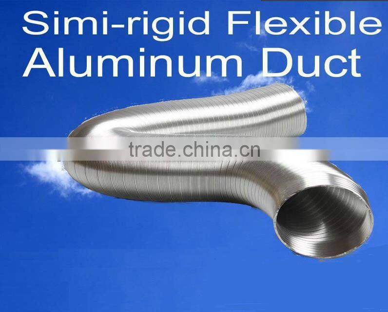 Air duct for ventilation and HVAC system / Semi-Rigid Aluminum Duct / Semi-rigid Aluminum Flexible hose