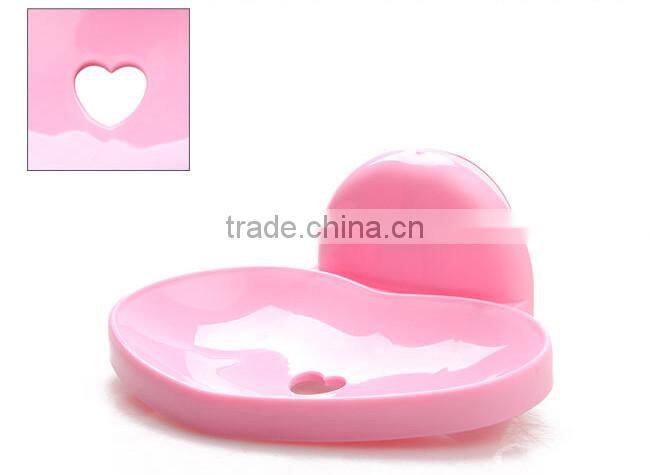 sweet heart shaped soap box case,plastic soap box for bathroom