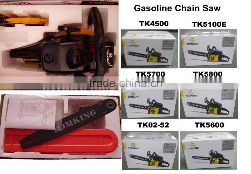 Hot sale gasoline chain saw 5200/52cc chain saw
