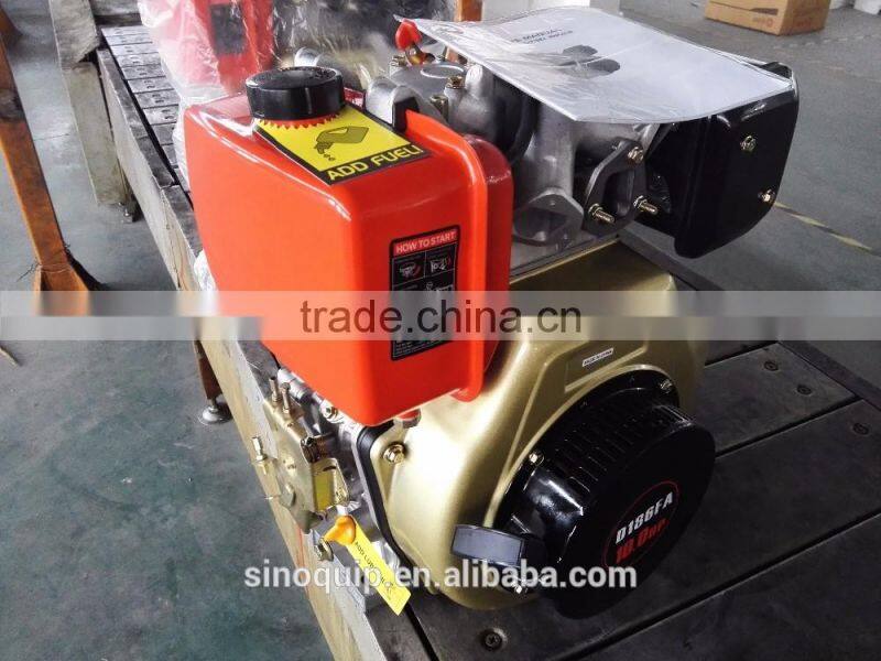 Air-cooled Manual Start 10hp Model 186 Diesel Engine