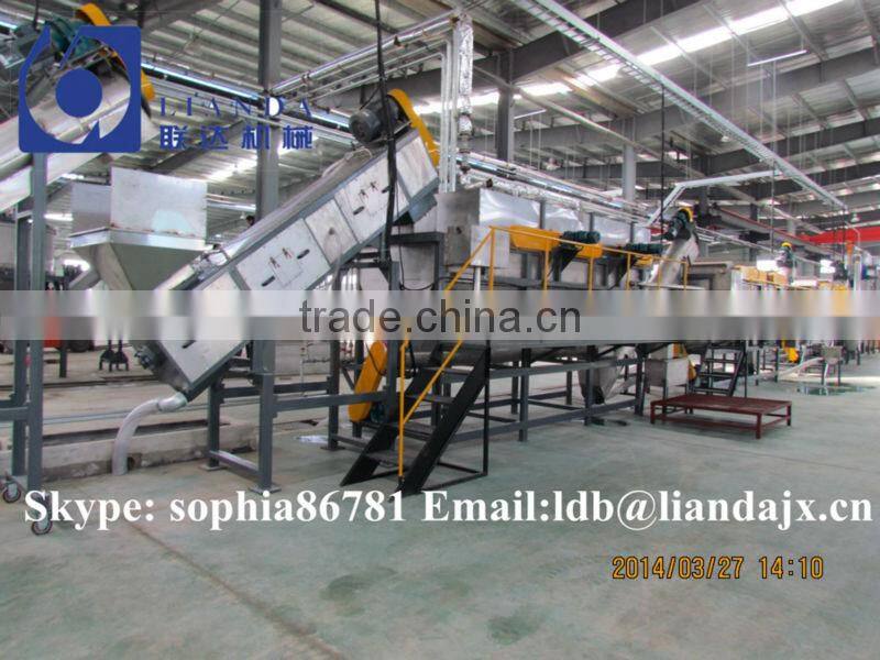 Plastic recycling machine, PET bottle recycling line
