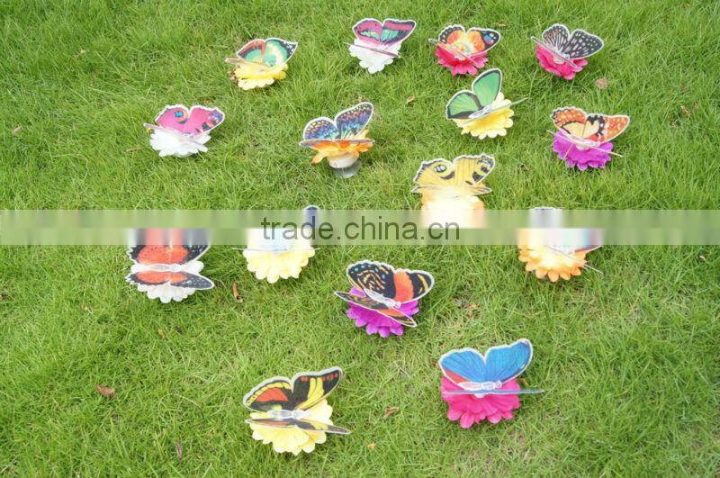 LED fiber optic butterfly Chrismas butterfly LED butterfly Flashing Multi-Color Changing Fiber Optic LED Butterfly