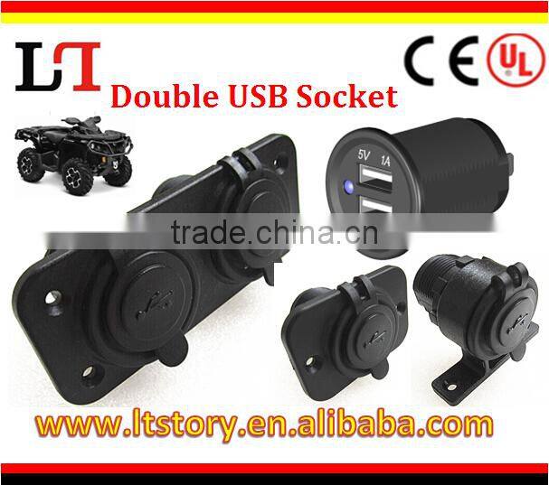 High power Dual USB socket for bus/car/ mortorcycle