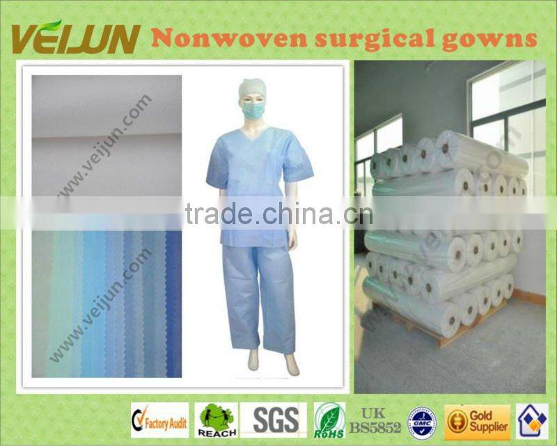 Disposable SMS fabric for surgical gowns(WJ-AL-0033)