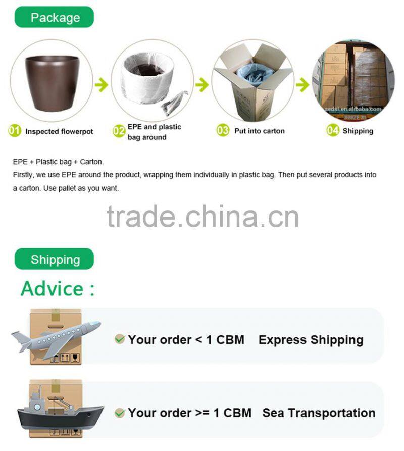 indoor square planter flower pots,decoration vase ,garden gnome flower pots