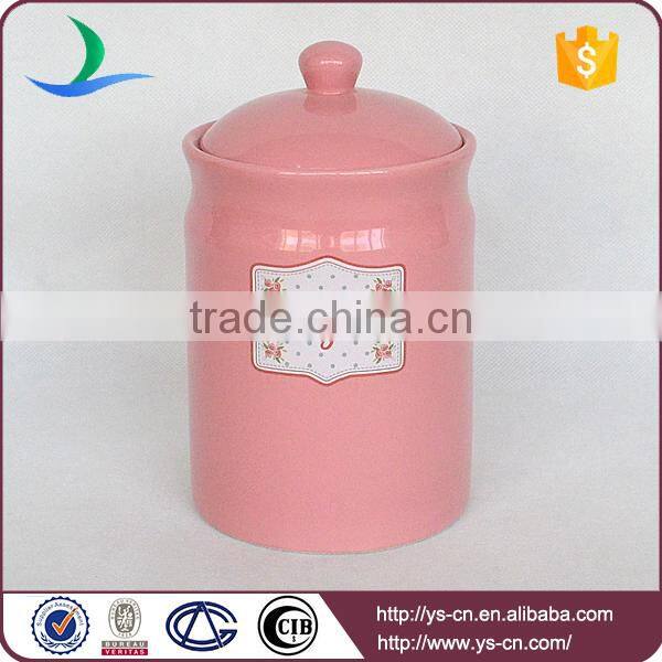 Wholesale ceramic biscuit tea sugar and coffe jars container sets