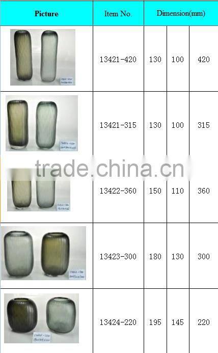 china home decor wholesale decorative glass vase different types of arts and crafts