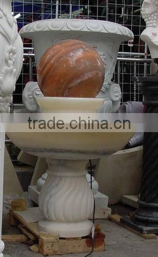 Outdoor rolling marble ball water fountain for sale
