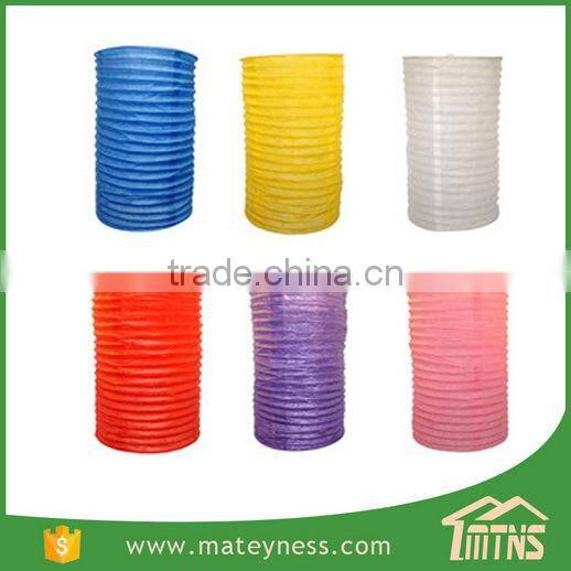 Cylinder Shaped Paper Japanese Garden Lantern For Sale