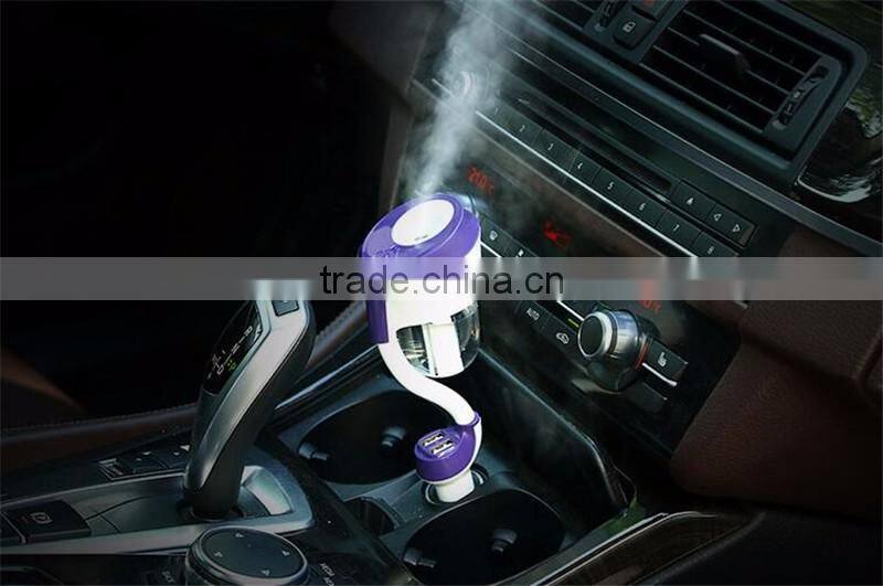 electric portable air usb mini humidifier for car 2016 Hot Selling mini Car Air Smoke Humidifier
