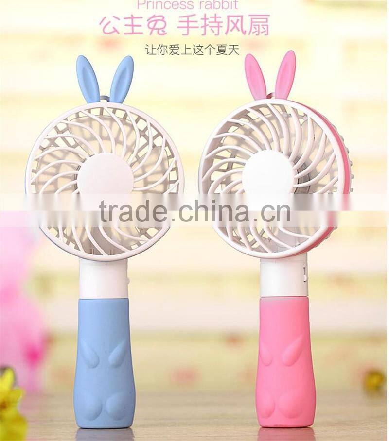 CT-740 The new mini USB charging fan Cartoon charging fan small handheld Outdoor Garden small fan