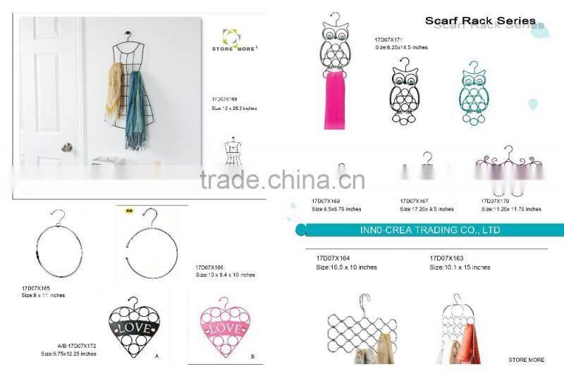 One big circle Scarf/Tie Hanger, closet organizer