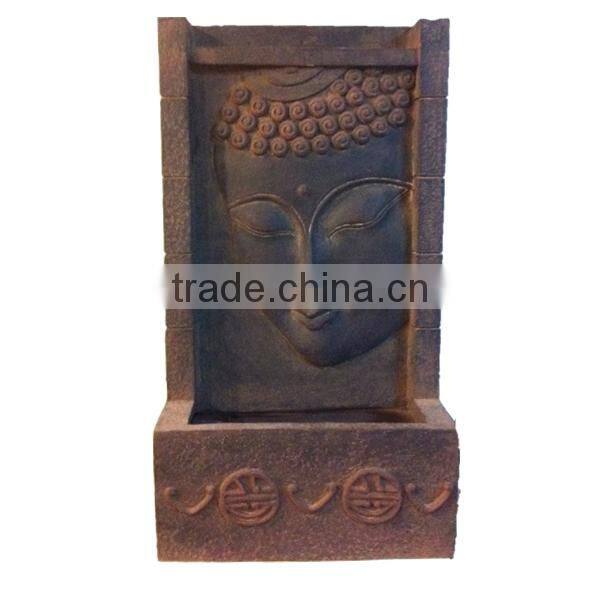 Buddha Resin Waterfall Wall Mount