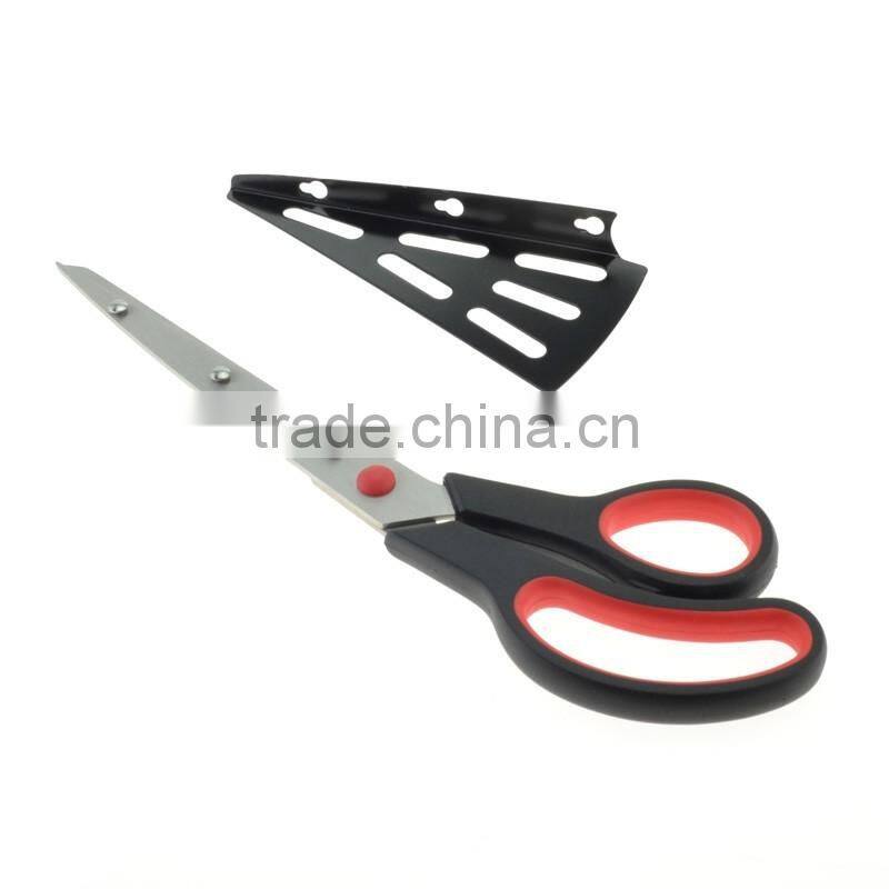 11 inch pizza scissors with detachable spatula and soft grip handle pizza cutter