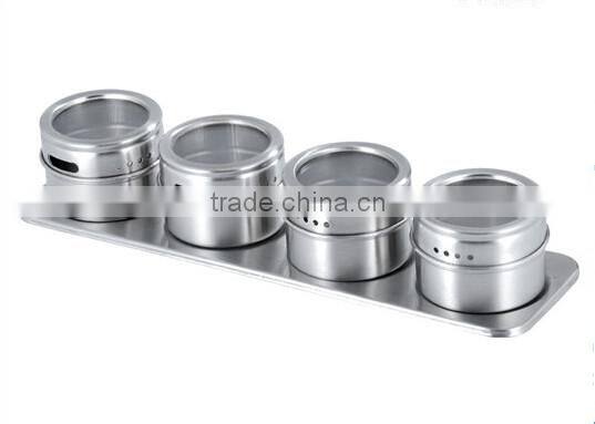 Multipurpose Storage Spice Jar Magnetic Steel Spice Jar