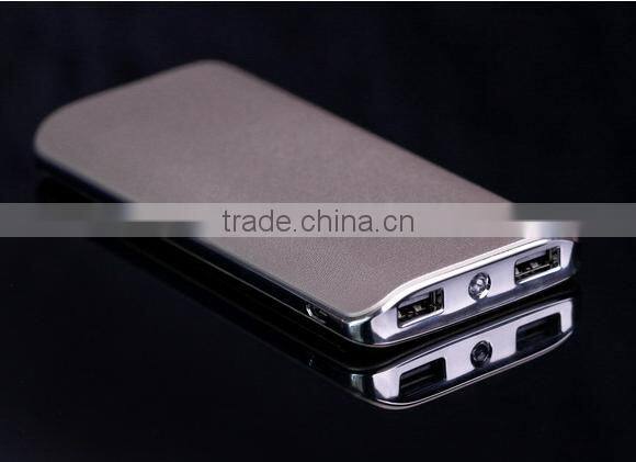 13000mAh Leather finish Power Bank mobile phone charger