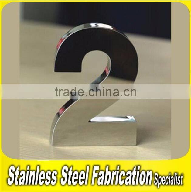 3D Stainless Steel Letter Sign Sign Stand Digital Signage